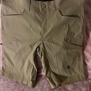 Eddie Bauer Olive-Tan Cargo Shorts